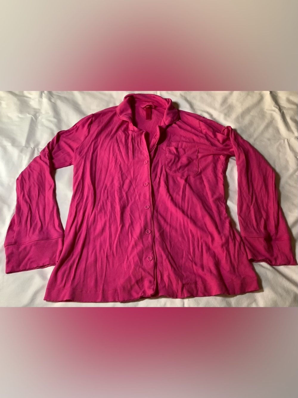 SKIMS WOMENS PAJAMA TOP SIZE XS PINK